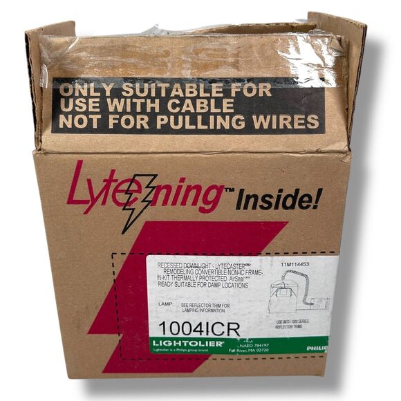 Lightolier Lytening 1004ICR Recessed Downlight Lytecaster Frame-in-Kit Lightning - Picture 1 of 8